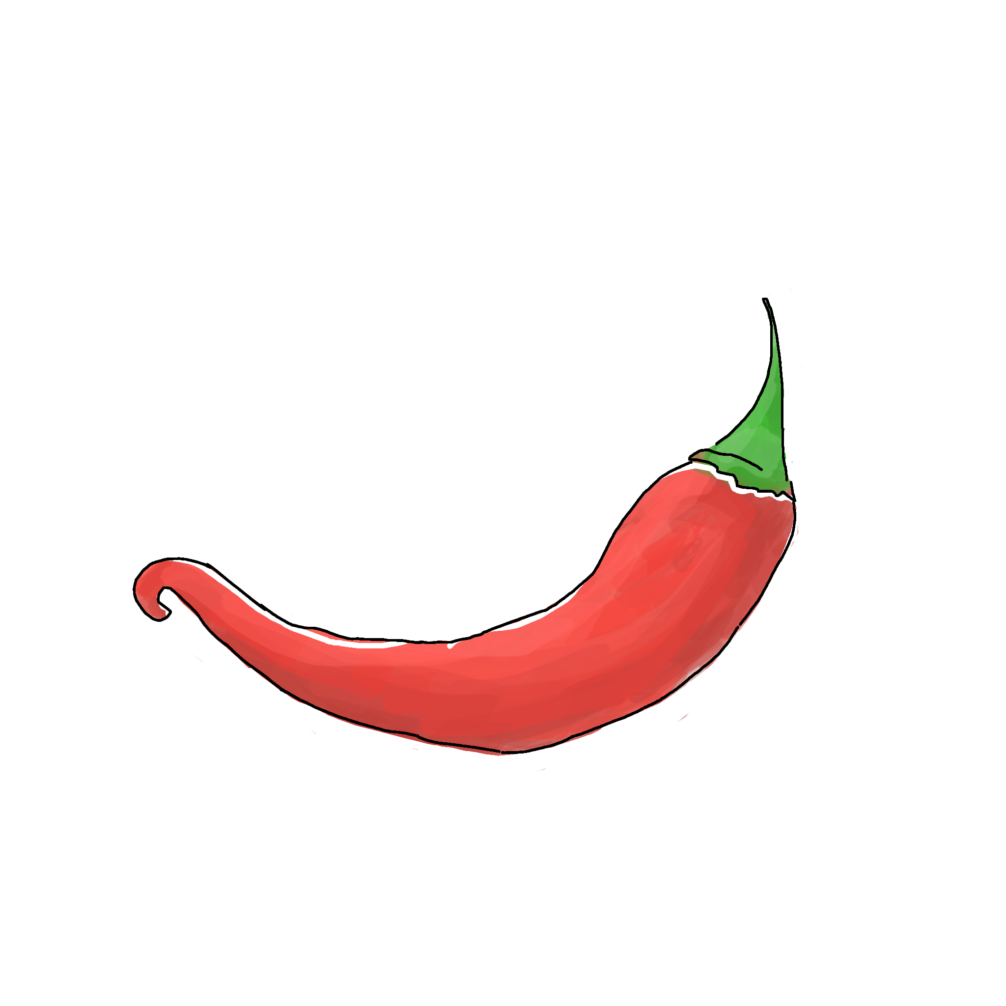 Red Chili Drawing Free download on ClipArtMag