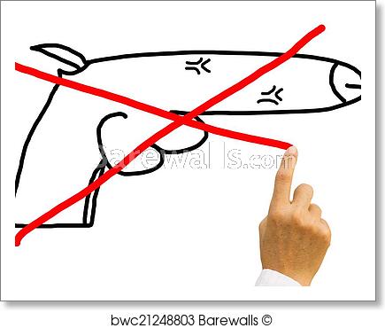 435x370 Hand Of Woman Draw Red Cross On Picture Of Gun, Concept Stop Vio