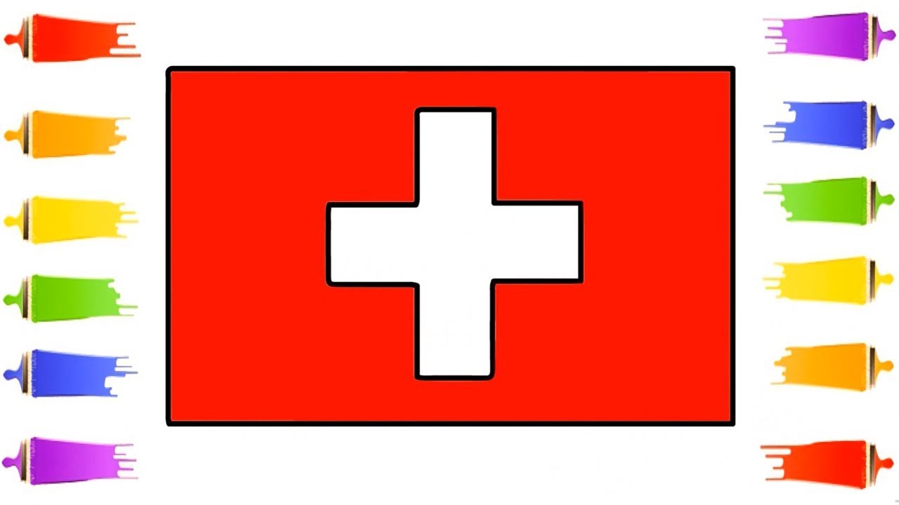 1280x720 how to draw switzerland flag color swiss flag the national