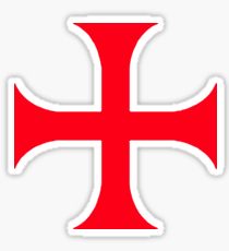 210x230 Templar Cross Drawing Stickers Redbubble