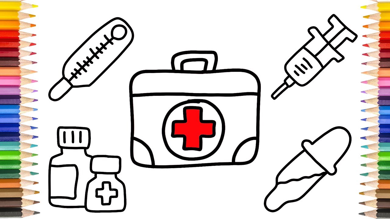 1280x720 Coloring Medical Instruments Painting For Toddlers And Drawing
