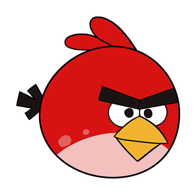680x678 Huge Collection Of 'red Angry Bird Drawing' Download More Than