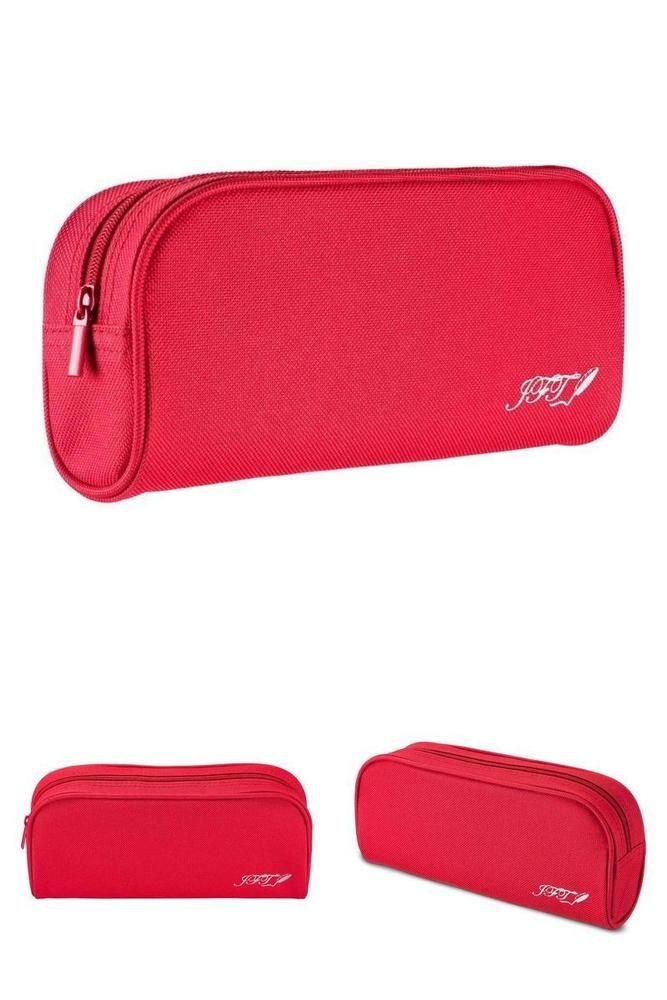 667x1000 Red Pencil Storage Bag Student Office Pencils Case Organiser