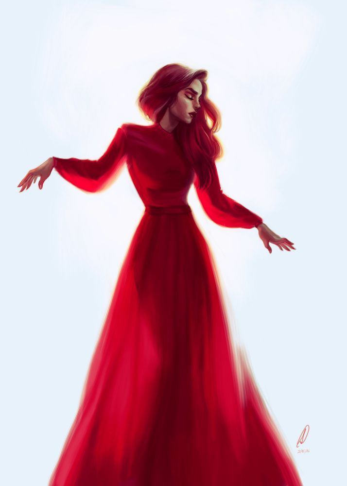 714x1000 Red Dress Small Print Via Saruca Tepes Click On The Image