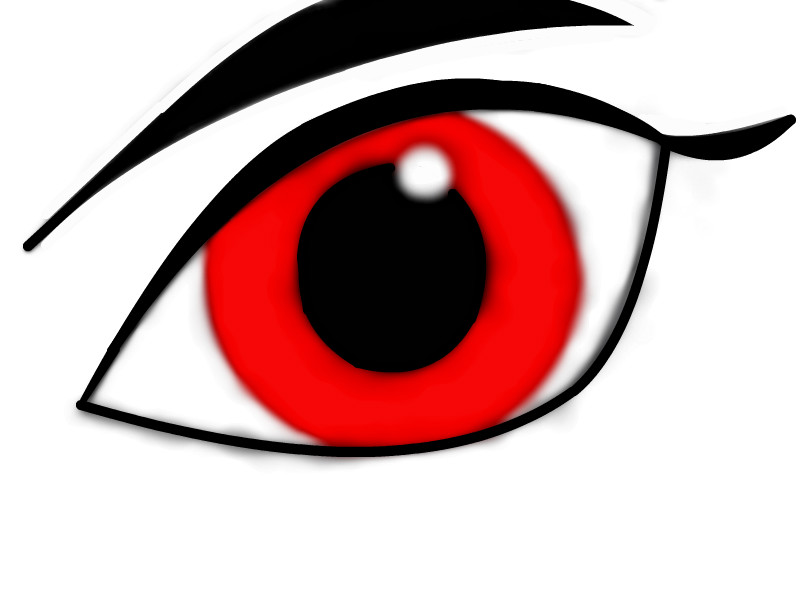 800x600 Red Eye A Black White Speedpaint Drawing