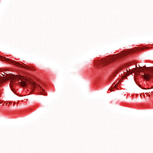 300x300 Red Eyes Digital Art