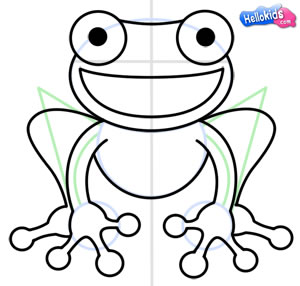 300x286 How To Draw How To Draw A Red Eyed Tree Frog