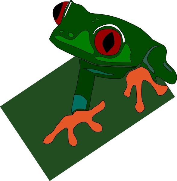 588x600 Red Eyed Frog Clip Art Free Vector In Open Office Drawing