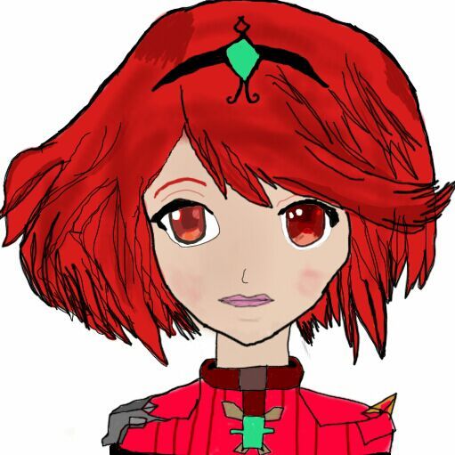 511x511 Xenoblade Red Hair Girl Drawing Finished Video Games Amino