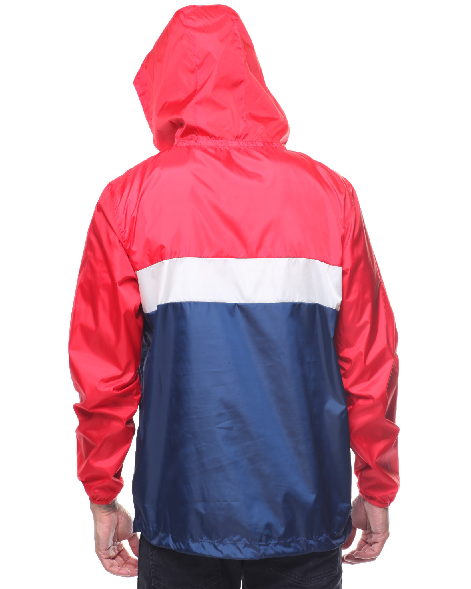 1648x2060 Dgk Blocked Windbreaker Red Hood With Draw String Djt Vkxfrvq
