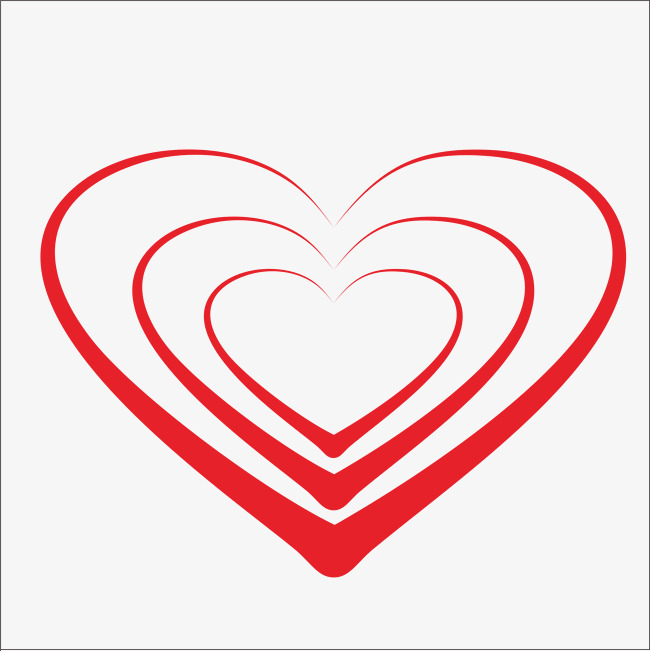 650x651 creative love red line png element free png download png vector