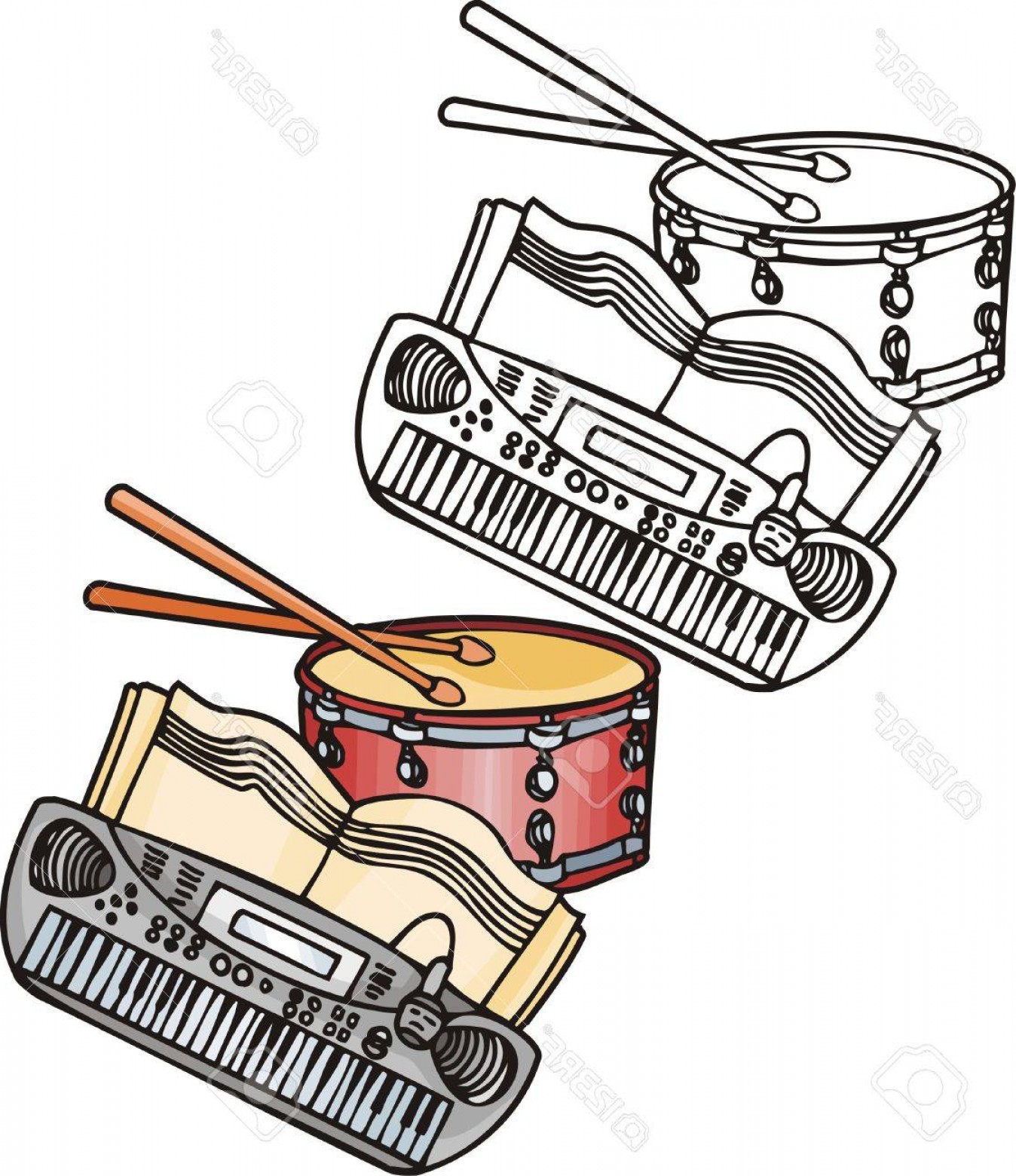 1348x1560 Red Drum Vector Of Art Line Drawings Shopatcloth