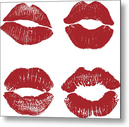493x484 Print Of Red Lips Vector Illustration On A White Background