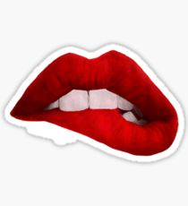 210x230 Red Lips Drawing Stickers Redbubble