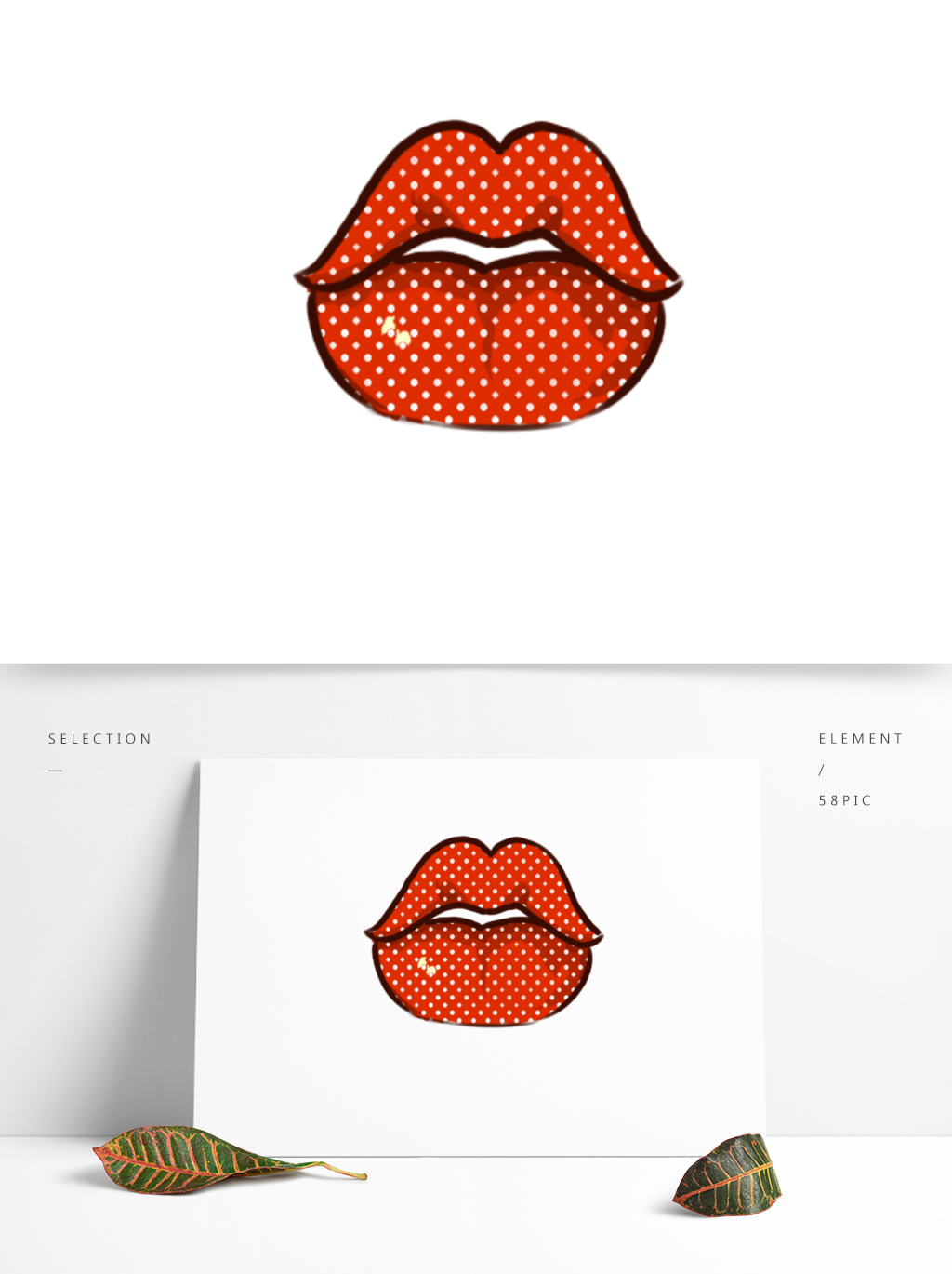 1024x1369 Character Facial Features Hand Drawing Lip Fashion Painting