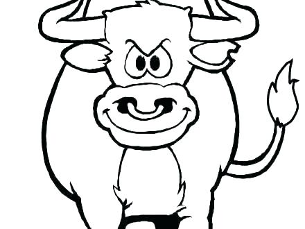 440x330 Bull Coloring Pages Totallyrad Club