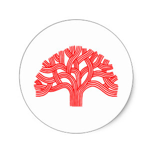 307x307 Red Oak Stickers Zazzle