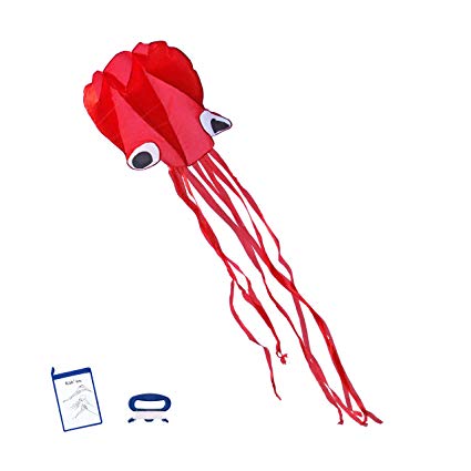 425x425 Kizh Large Kite Octopus Easy Flyer Kite Frameless Soft