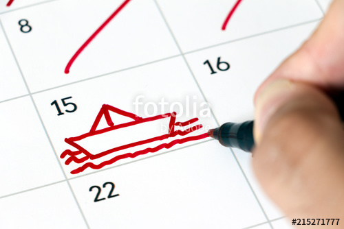 500x334 Human Hand Drawing A Ship On The Sea With A Red Pen In A White
