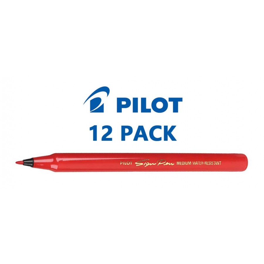 900x900 Pilot Sign Pen Red