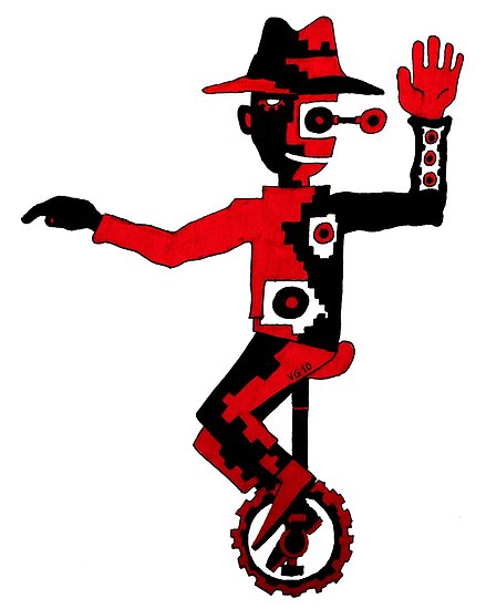 439x550 Self Balance Surreal Black And Red Pen Ink Drawing Posters