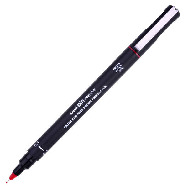 600x600 uni pin drawing pen red cult pens