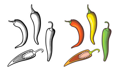 400x240 Chili Pepper Drawing Photos, Royalty Free Images, Graphics