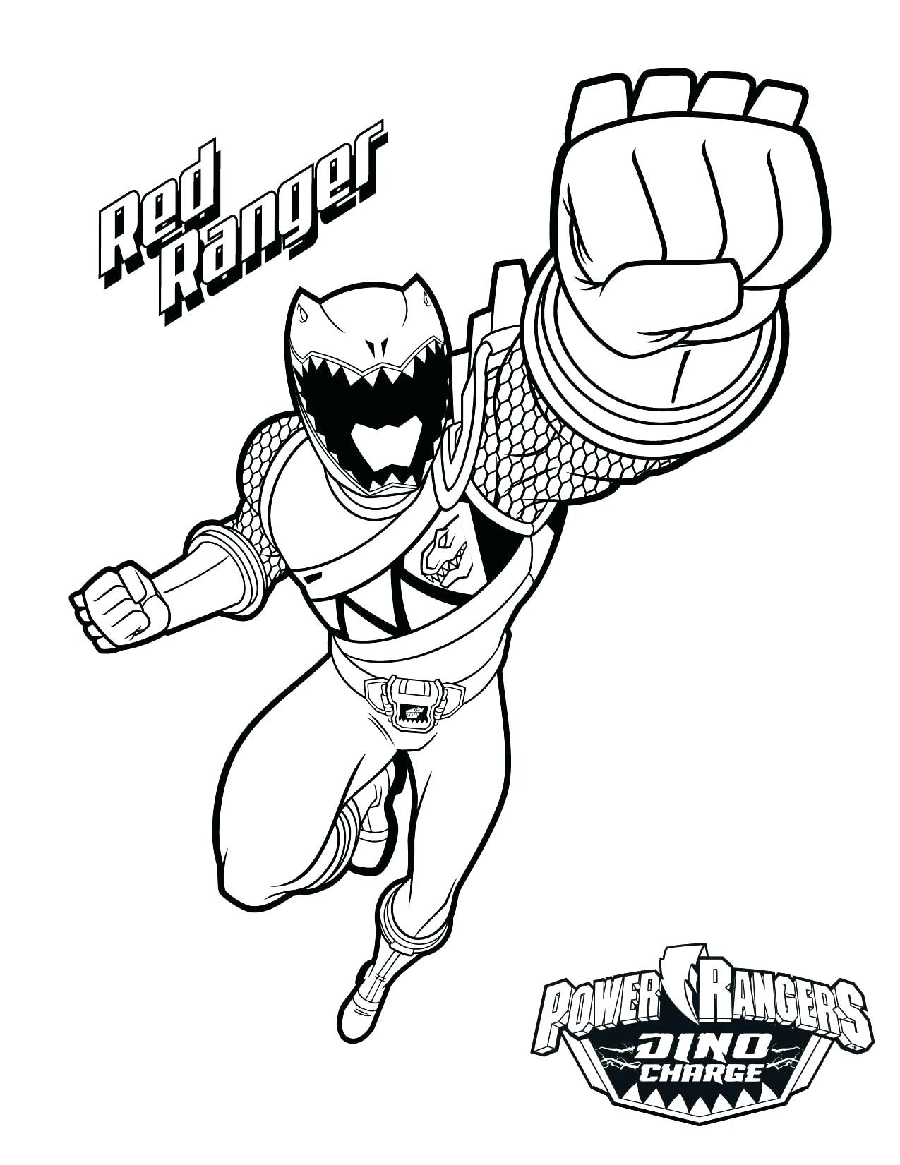 Red Power Ranger Drawing