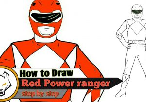 300x210 learn how to draw red ranger from power rangers power