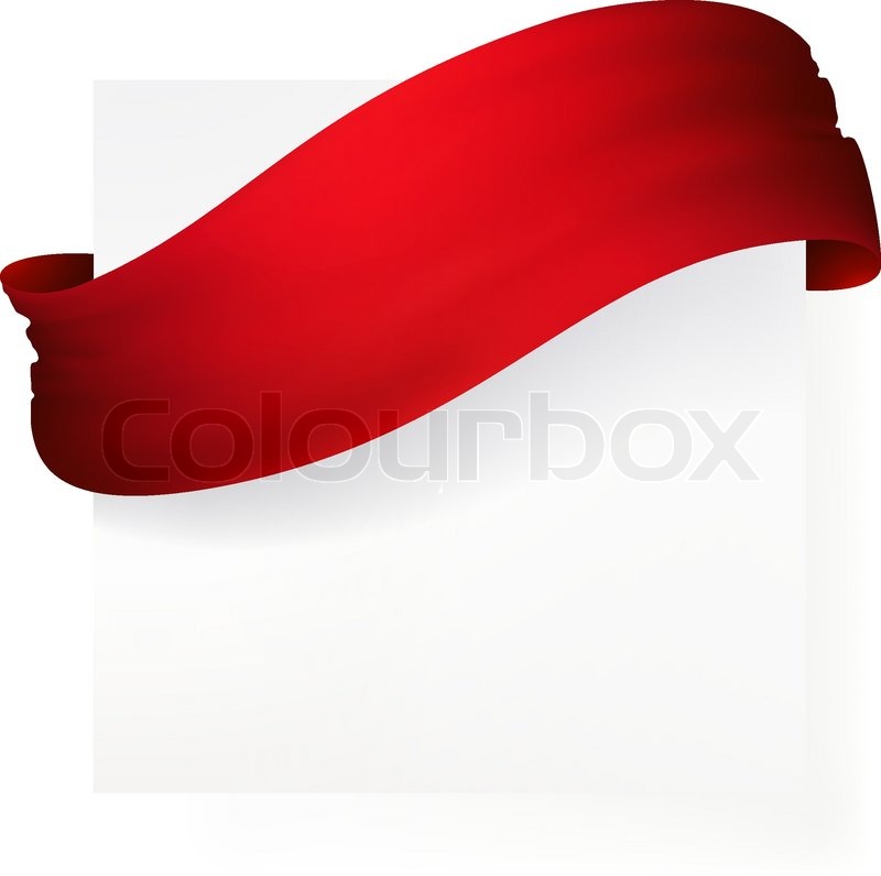 800x796 Red Ribbon Banner Vector Drawing Stock Vector Colourbox