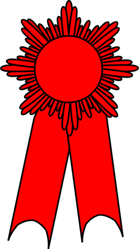 280x500 Vector Drawing Of Medal With A Red Ribbon