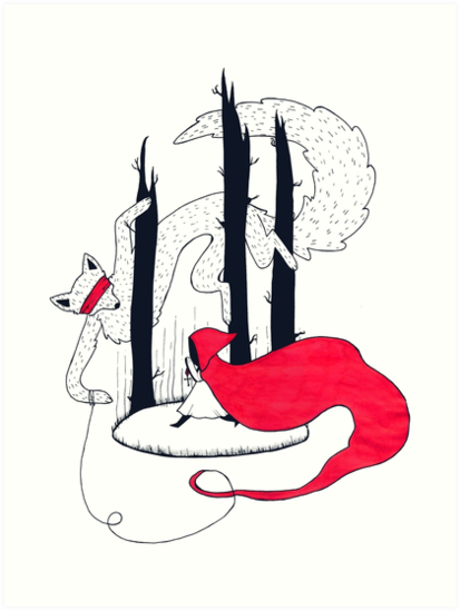413x549 Red Riding Hood Art Prints