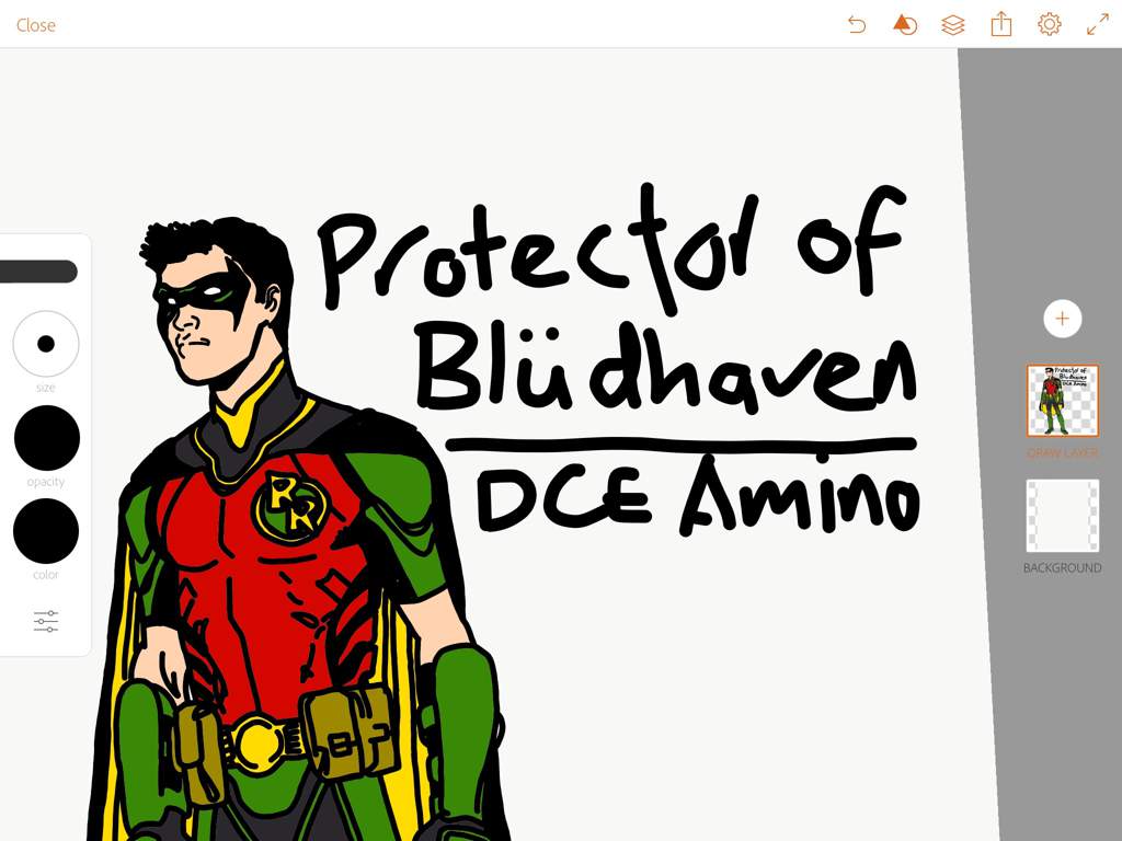 1024x768 Red Robin Digital Drawing Dc Entertainment Amino