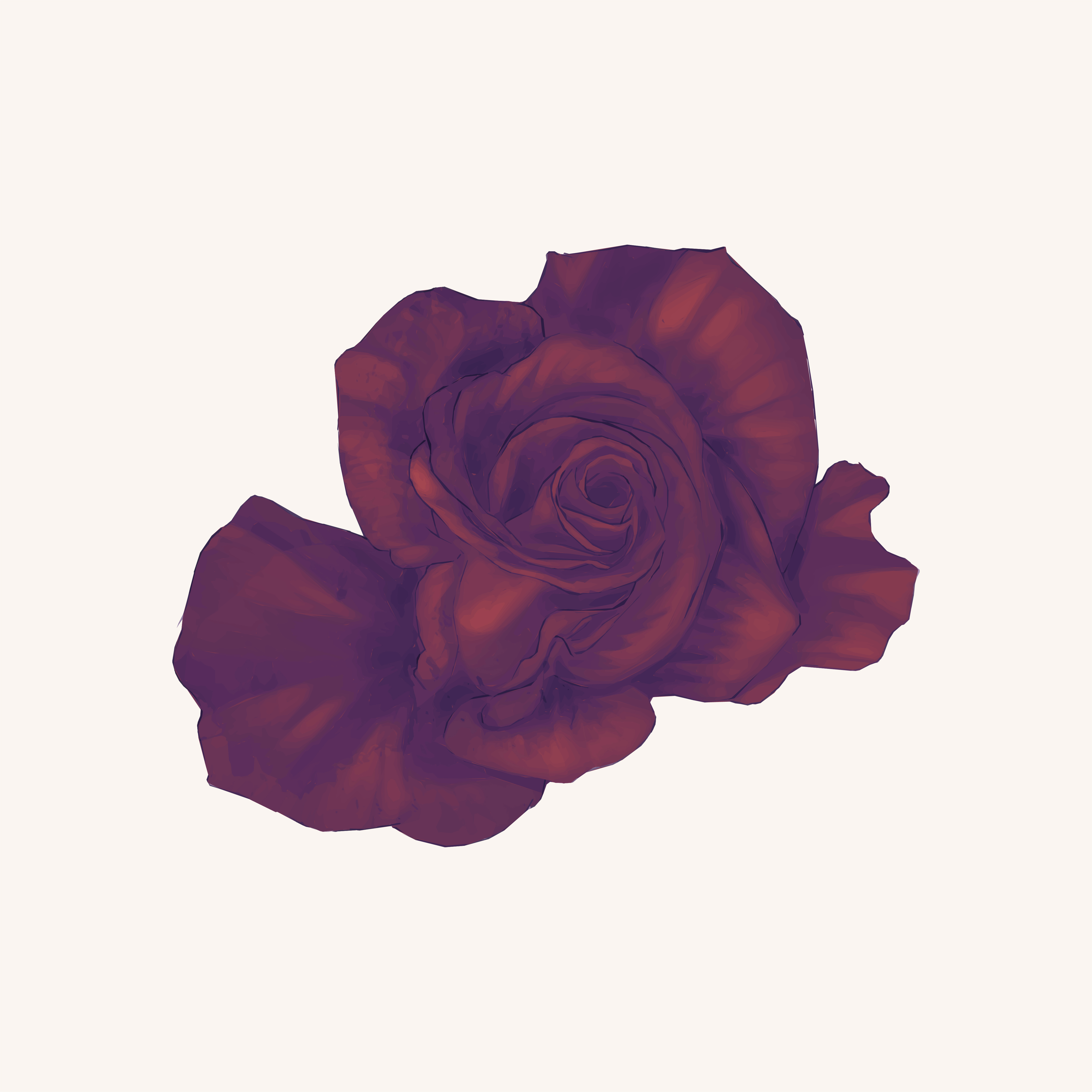 4676x4676 Illustration Of Drawing Red Rose Flower
