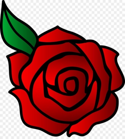 400x444 Rose Drawing Png