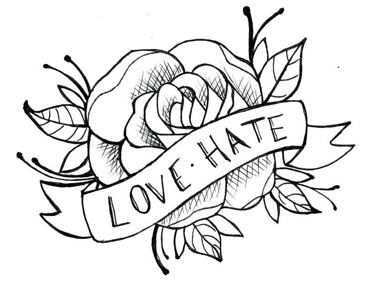 736x570 Simple Rose Outline Simple Rose Outline Drawing Google Search
