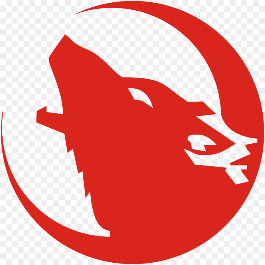 900x900 Wolf, Drawing, Red, Transparent Png Image Clipart Free Download
