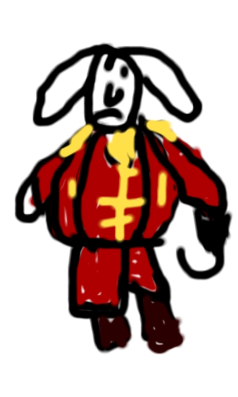480x800 Captain Red Coat Rabbit