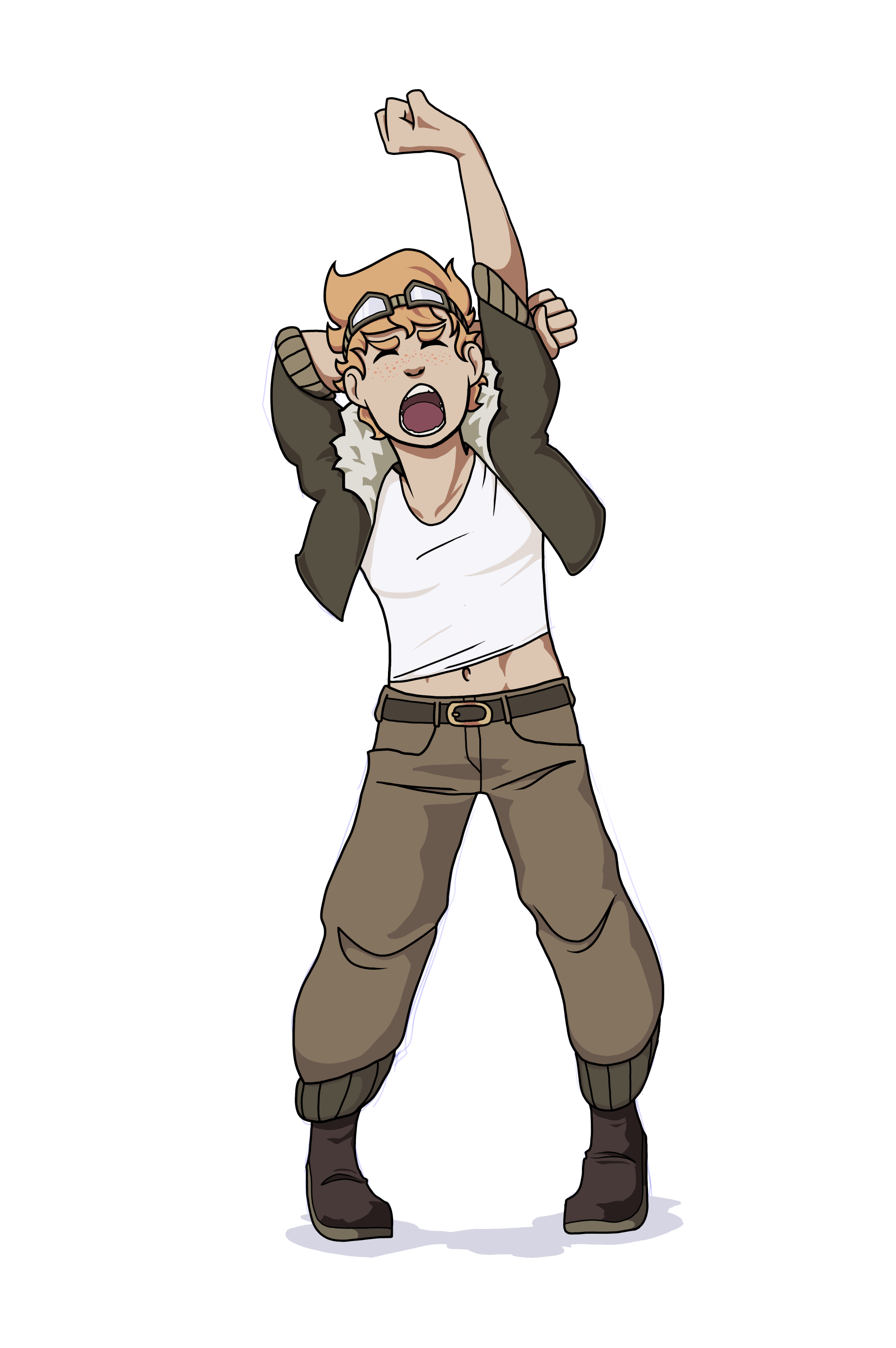 2030x3053 finished a drawing more or less in time for redhead monday