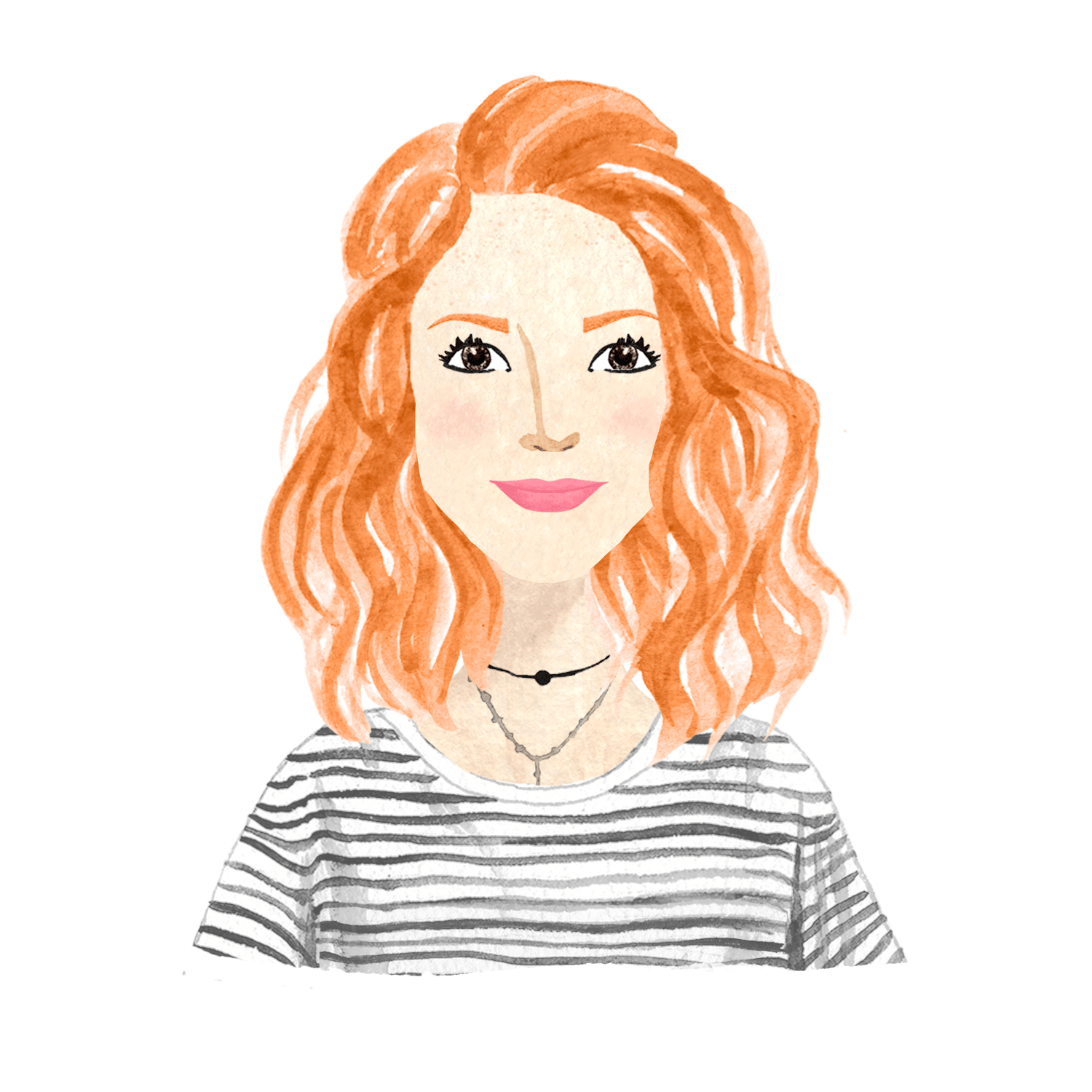 1500x1500 hello adrielle! cute redhead girl with striped shirt