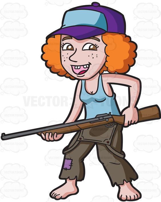 564x709 A Redneck Woman With A Gun