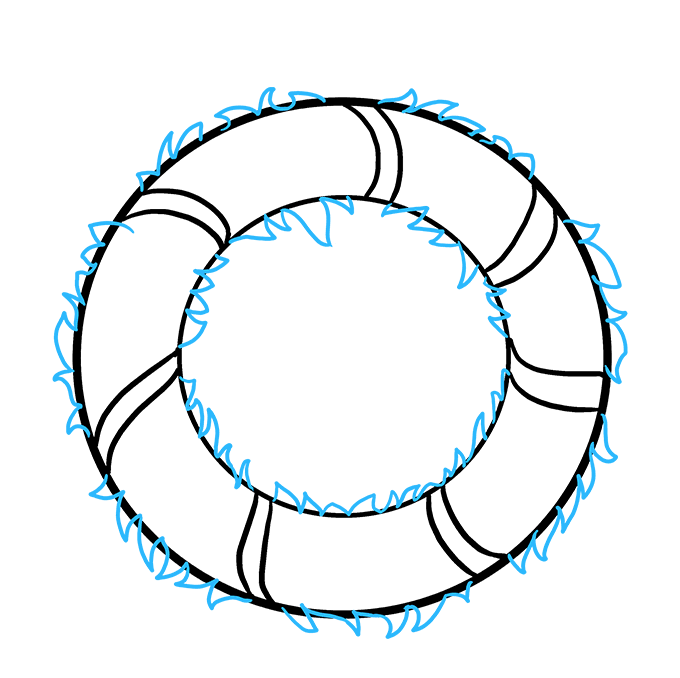 680x678 How To Draw A Christmas Wreath