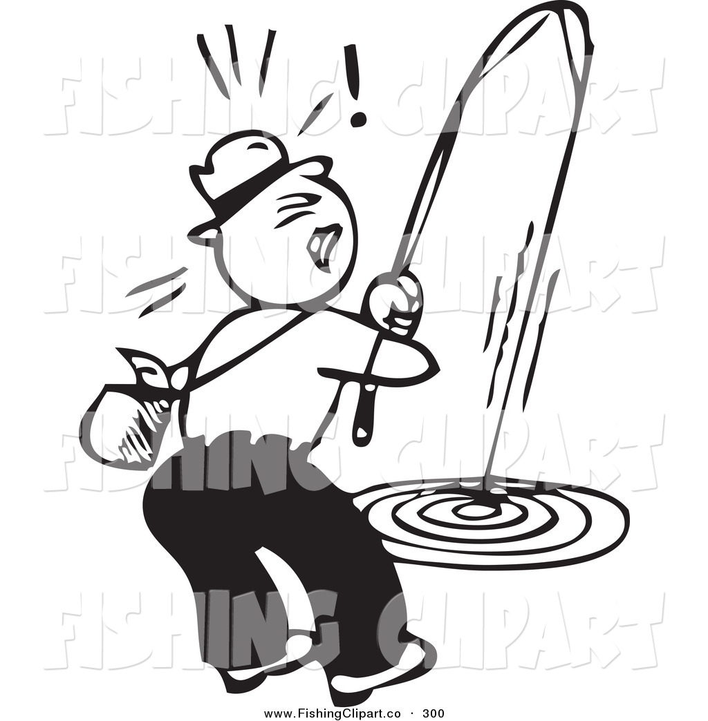 1024x1044 Fisherman Drawing Fishing Reel For Free Download