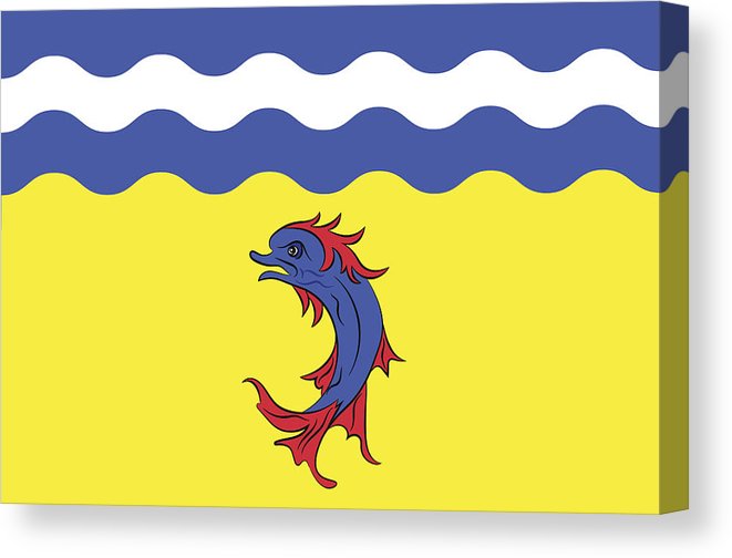 661x504 Flag Of Isere In Auvergne Rhone Alpes Region In France Canvas