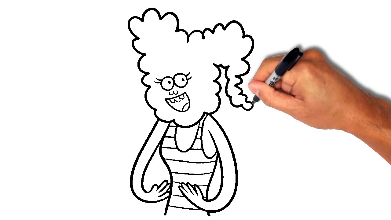 1280x720 How To Draw Cj From Regular Show