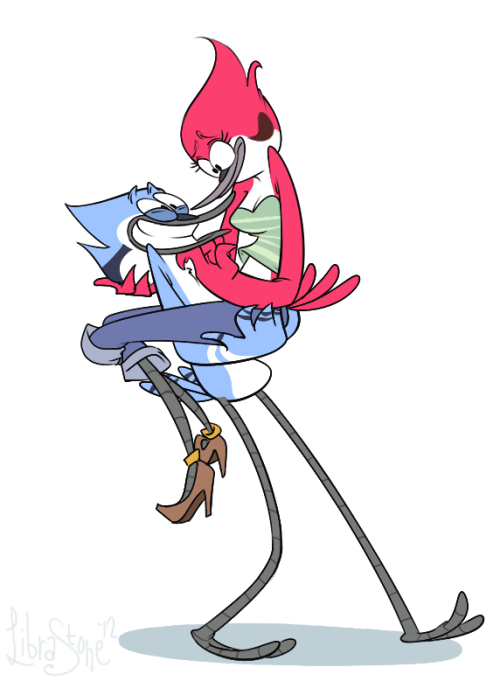 500x681 Drawing Regular Show Mordecai Sai Margaret Libra Stone Librastone