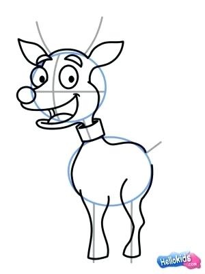 300x400 Easy To Draw Reindeer Draw Reindeer Caribou Last Easy Way To Draw