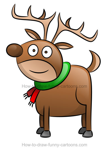 385x534 How To Draw A Reindeer Clipart