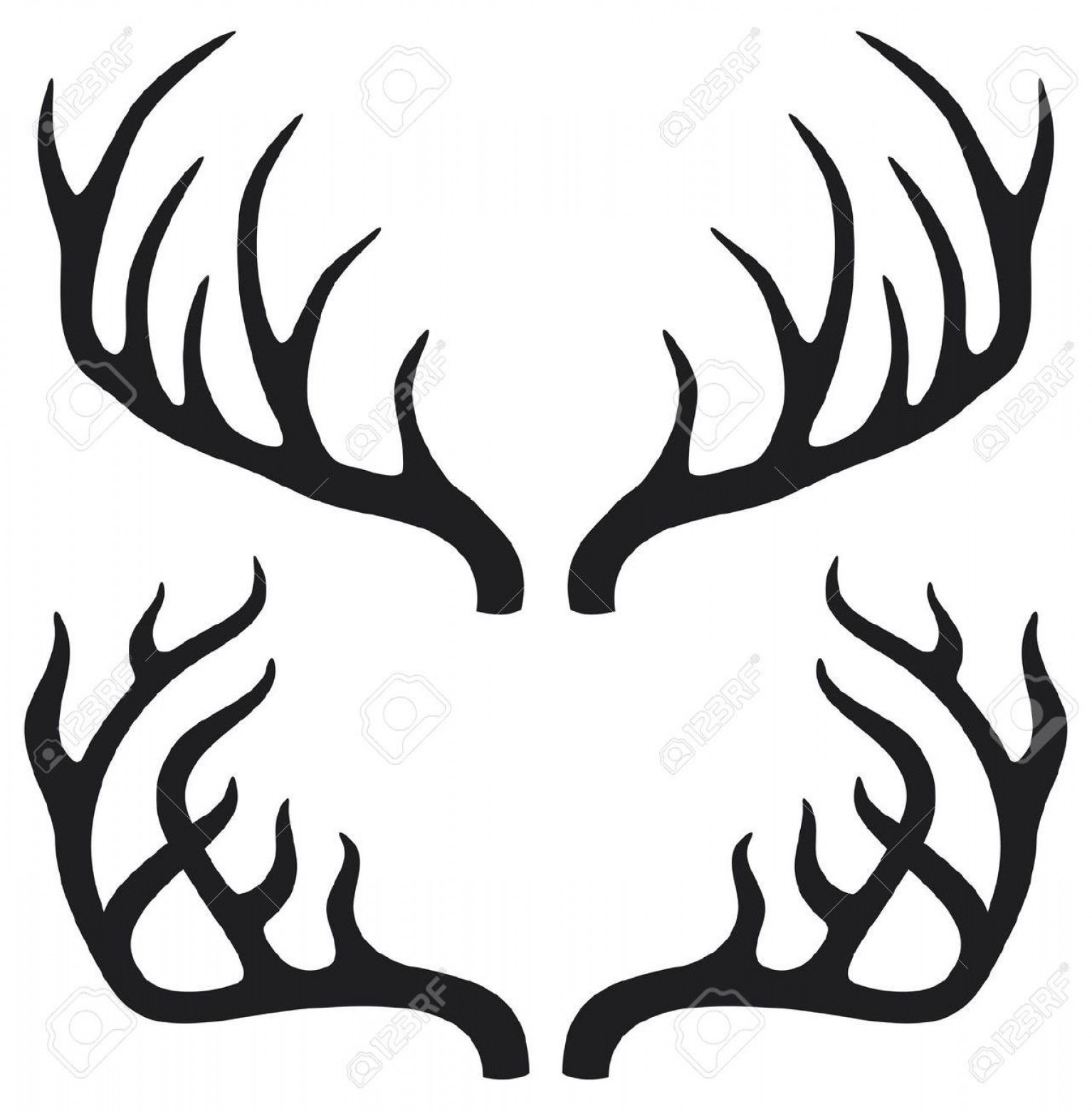 1534x1560 Reindeer Antler Dream Catcher Drawing Images Flowers Deer Easy