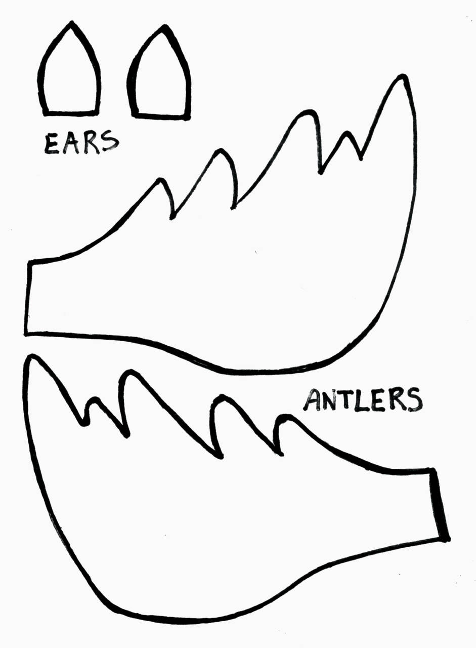 941x1280 Reindeer Cut Out Template Awesome Printable Templates Reindeer